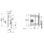 Смеситель для душа скрытого монтажа Villeroy&Boch Architectura